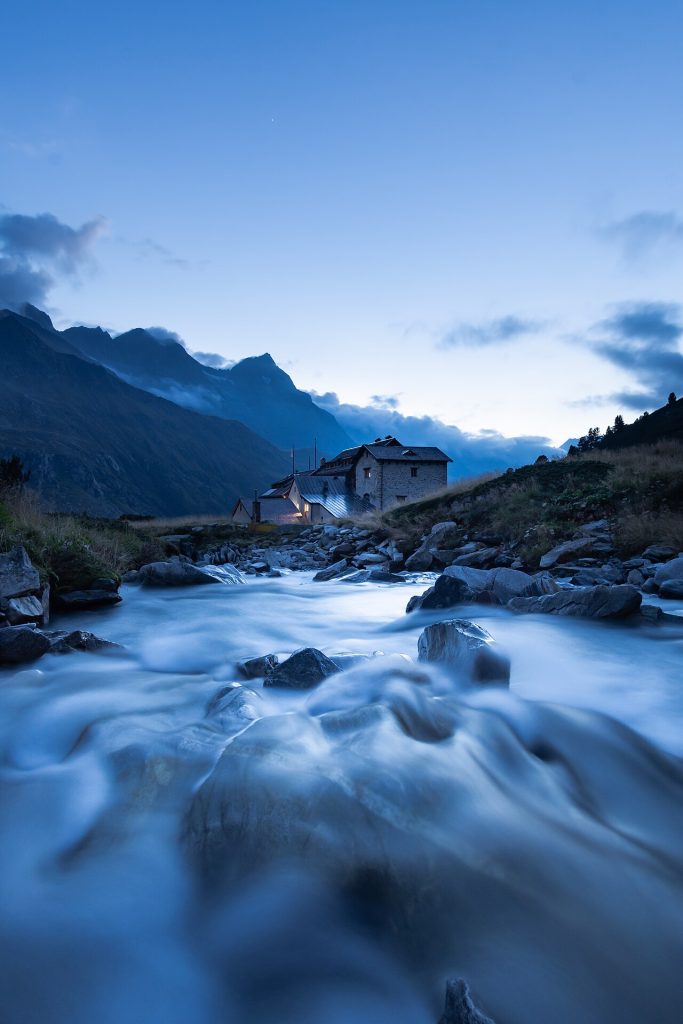 Berghut in de Oostenrijkse Alpen