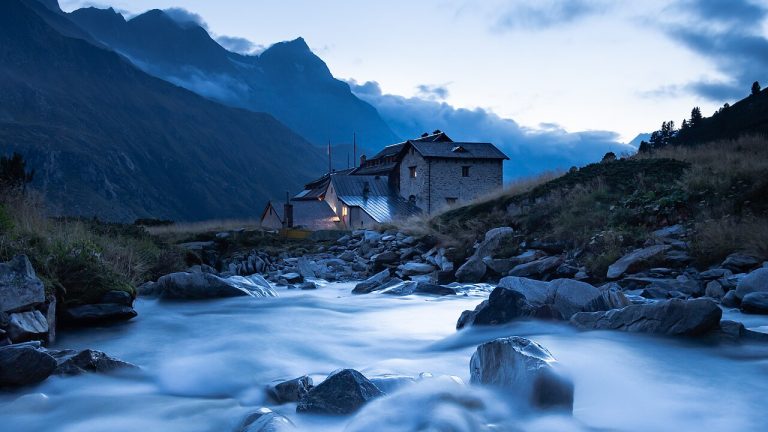 Berghut in de Oostenrijkse Alpen